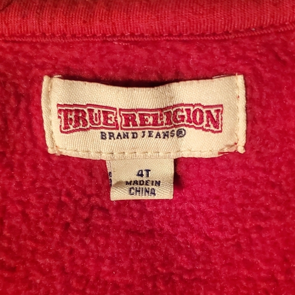 True Religion Zip Hoodie- Adorable! - Picture 4 of 4